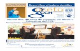 Plantel Sur, 40 años de vigencia del Modelo Educativo del CCH · 2016-02-24 · Gaceta CCH 1,294 3 23 de abril de 2012 A bril, mes emblemá co para el CCH, porque en estos mismos