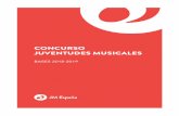 CONCURSO JUVENTUDES MUSICALES Concurso JM 2018-2019(2).pdf- Piano - Canto - Cámara: Los grupos vocales y /o instrumen-tales tendrán un máximo de 6 componentes. Los dúos de instrumento