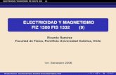 ELECTRICIDAD Y MAGNETISMO FIZ 1300 FIS 1532 (9)pauli.fis.puc.cl/~rramirez/E_M/EM_b_clase9.pdfELECTRICIDAD Y MAGNETISMO FIZ 1300 FIS 1532 (9) Fuente B r V x El espectrografo de masa