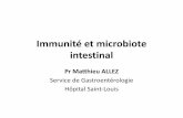 Immunité et microbiote intestinal...2018/10/12  · Seksik et al. 2003 Vanhoutte et al. 2004 The faecal microbiota of adults is specific of individuals 14 healthyadults 90 95 100