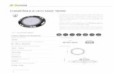 CAMPÂNULA UFO MAX 150W - ilumia.lighting · Campânula LED do tipo UFO com 150W de potência. A estrutura de alumínio e a distribuição dos chips na placa base foram concebidos