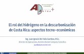 de Costa Rica: aspectos tecno-económicos El rol del ...adastrarocket.com/presentations/JIDVG-charlaCONICIT-3Ago2018.pdf · USOS: comercial, servicios, agro, otros 20.463 TJ (11.8
