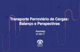 Transporte Ferroviário de Cargas: Balanço e Perspectivas · Produção do Transporte Ferroviário Prestação do Serviço de Transporte Ferroviário (bilhões de TKU) 1997 - 2016
