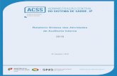 Relatório Síntese das Atividades de Auditoria Interna 2018€¦ · No presente Relatório de Atividades do Gabinete de Auditoria Interna (GAI), constam as principais atividades