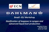 Brasil EU Workshop Gasification of bagasse to syngas and ... · Brasil –EU Workshop Gasification of bagasse to syngas and advanced liquid fuel production • A 15 year relationship