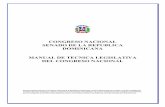 CONGRESO NACIONAL SENADO DE LA REPUBLICA DOMINICANA … · elaborar un proyecto de norma jurídica, bajo los siguientes pasos: primero, la justificación o exposición de motivos