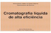 Cromatografia líquida de alta eficiência€¦ · Cromatografia líquida de alta eficiência 1 Universidade Federal de Santa Catarina Departamento de Química Aula de: Michelle Barcellos