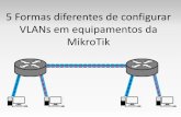 5 Formas diferentes de configurar VLANs em equipamentos da ... · Sobre o Autor 1 - Apresentação 2 Thales Moisés, 27 anos • Informática e Redes desde 2006 • Conheci o RouterOS