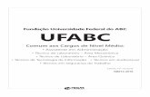 Fundação Universidade Federal do ABC UFABC...Título da obra: Fundação Universidade Federal do ABC - UFABC Cargo: Comum aos Cargos de Nível Médio (Baseado no EDITAL Nº 111/2018)