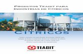 Cítricos - TEADIT€¦ · Quadro orientativo de especificação de produtos TEADIT para vedação de fluidos e isolamento térmico em indústrias de cítricos. Os produtos indicados