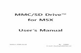MMC/SD Drive™ for MSX User’s Manualpds15.egloos.com/pds/200910/19/40/MMCSD_Drive_Manual_KR.pdf · 이것으로 대부분 vdp 커맨드 숷러는 해결할 셲 있솚니다. one-드라이브: