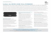 Leitor de RFID UHF Fixo FX9600 - Zebra Technologies · Title: FX9600 Fixed UHF RFID Reader Specification Sheet Author: Zebra Technologies Subject: TOP OF THE LINE PERFORMANCE FOR