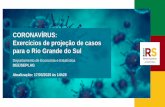 CORONAVÍRUS: Exercícios de projeção de casos para o Rio ... · CORONAVÍRUS: Exercícios de projeção de casos para o Rio Grande do Sul Departamento de Economia e Estatística