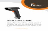 Folheto Argox AI-6800 - Leitores, Impressoras e muito mais · Leitor Argox AI-6800 O Leitor Argox AI-6800 é o primeiro scanner linear 1D do fabricante. Diferente dos leitores de