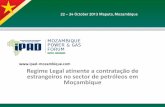 Regime Legal atinente a contratação de estrangeiros no sector de … · 2019-09-02 · Regime Legal atinente a contratação de estrangeiros no sector de petróleos em Moçambique