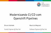 Openshift Pipelines Modernizando CI/CD com€¦ · Cloud-Native CI/CD Projetado para trabalhar com microservices e equipes distribuídas Criado para aplicações baseadas em containers
