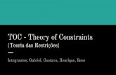 TOC - Theory of Constraints (Teoria das Restrições) · S. J. Balderstone and V. J. Mabin, “A Review of Goldratt’s Theory of Constraints (TOC)-lessons from the international
