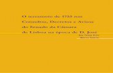 O terramoto de 1755 nas Consultas, Decretos e Avisos do ...arquivomunicipal.cm-lisboa.pt/fotos/editor2/84.pdf · Introdução: No rescaldo das comemorações dos 250 anos do terramoto