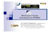 MiniCurso 4 horas Introdução ao SPRING · 2019-08-06 · MiniCurso 4 horas Introdução ao SPRING Dr. Carlos A Felgueiras (carlos@dpi.inpe.br) Gerente de Desenvolvimento do SPRING