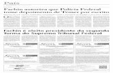 DECISÃO · 2017-05-31 · Ministro do STF rejeitou redistribuir investigação contra o presidente da República para outro relator O ministro Edson Fa-chin, do Supremo Tribunal