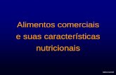 Alimentos comerciais e suas características · e suas características nutricionais. Aulus Carciofi Legislação, Brasil ... destacando-se as concentrações nutricionais e os ingredientes.