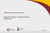 Infraestrutura de Hardwareif674cc/aulas/AulaInfraHW-RevisaoII.pdf · 2013-08-22 · Infra-estrutura de Hardware Lavanderia: Sequencial x Pipeline Para 4 lavagens de roupa: –Ganho