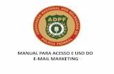 MANUAL PARA ACESSO E USO DO E-MAIL MARKETING€¦ · Ao clicar em “E-mail Marketing”, abrirá a página do Gerenciador de E-mail Marketing, onde fica registrado todos já enviados