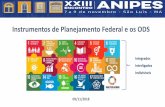 Instrumentos de Planejamento Federal e os ODSencontro2018.anipes.org.br/docs/09112018/doc (4).pdf · 18 Resolução 70/1 da Assembleia Geral das Nações Unidas –“Transformando