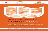 del 16 al 29 de abril de 2018 enatu 2018 - ujaen.es · Vestíbulo derecho, edificio B4 Aulario Flores de Lemus (Campus de Las Lagunillas) PRESENTACIÓN DEL LIBRO MAMADOU. 25 AÑOS