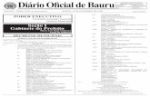 Diário Oficial de Bauru · 2020-02-26 · P. 14.239/20 Jp 27.165/99 (capa)Designa membros do Conselho Municipal de Desenvolvimento Rural – CMDR – Gestão 2.020/2.022. O PREFEITO