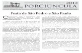 São Pedro e São Paulo, Solenidade Arquidiocese de Niterói ...porciunculaniteroi.com.br/.../04/1948-01-07-2012.pdf · Na segunda parte, é o chamado pelo Mestre Jesus para ser o