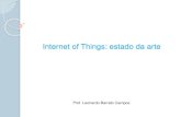 Internet of Things: estado da arte · D. Giusto, A. Iera, G. Morabito, L. Atzori (Eds.), The Internet of Things, Springer, 2010. ISBN: 978-1-4419-1673-0. Internet of Things: Termo