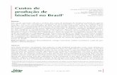 Geraldo Sant’Ana de Camargo Barros produção de biodiesel ... · biodiesel no Brasil1 1 Artigo elaborado com base da parte I do trabalho Biodiesel: Análise de Custos e de Tributos