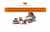ORIENTAÇÕES TÉCNICAS PARA ESCOLINHAS COMUNITÁRIAS...• Manual de Jogos (Essor, 2014) • Apostila de jogos Infantis Africanos e Afro-brasileiros (II Semana da Consciência Negra
