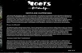 Conceito. O ROOTS Restaurante é um negócio familiar que vê no …rootsrestaurante.pt/.../uploads/2017/06/NOTA-DE-IMPRENSA.pdf · 2017-06-05 · Conceito. O ROOTS Restaurante é