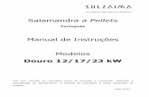 Salamandra a Pellets - Solzaima€¦ · Salamandra a Pellets Português Manual de Instruções Modelos Douro 12/17/23 kW Leia com atenção as instruções antes de proceder à instalação,