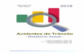 Relatório anual de acidentes de trânsito - 2018€¦ · Relatório anual de acidentes de trânsito - 2018 3 Índice Página Apresentação 6 Conceitos e definições 9 I. Tipificação
