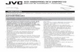 Manual de Instalação / Conexão - JVC · Gabarito de papel Placas deslizantes Controle remoto Bateria KS-HP2 Baterias R03/AAA ... AV1-IN AV2-INPUT KV-MR9010 *3 *3 *3 *4 *4 KV-C1000