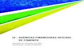 IV – AGÊNCIAS FINANCEIRAS OFICIAIS DE FOMENTO€¦ · Do total de investimentos propostos para o exercício de 2016, as instituições Banco do Brasil (BB) e Caixa Econômica Federal