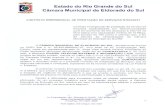  · 2018-07-30 · "Doe órgãos, doe sangue, doe Vida!" Estado do Rio Grande do Sul Câmara Municipal de Eldorado do Sul CLÁUSULA DÉCIMA SÉTIMA - DA RESCISÄO O presente contrato