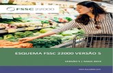 ESQUEMA FSSC 22000 VERSÃO 5 · sistemas de gestão de segurança de alimentos. Este documento contém a nova Versão 5 do Esquema FSSC 22000 publicada em Maio de 2019. Os principais
