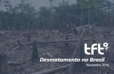Desmatamento no Brasil - AIM-PROGRESSTaxa anual de desmatamento da Amazônia brasileira Fonte: Moutinho et al, 2016 . Perda de Biodiversidade 80% da biodiversidade terrestre vive na