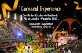 Desfile das Escolas de Samba do Rio de Janeiro - …...Nenhuma outra festa brasileira tem o poder de expressar o seu povo, a sua alegria e a sua cultura. Desfile das Escolas de Samba