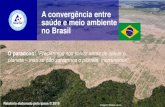 A convergência entre saúde e meio ambiente no Brasil · Poluição do ar e dos oceanos, micro plásticos e água potável de baixa qualidade são desafios comuns às áreas da saúde