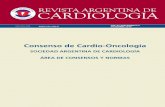 Consenso de Cardio-Oncología - SAC€¦ · lo cual se buscó uniformar criterios y reducir discordancias. Para determinar la clase de recomendación lograda en este Consenso se utilizó