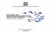 PLANO DE DESENVOLVIMENTO INSTITUCIONAL – PDI · Plano de Desenvolvimento Institucional - PDI: 2017-2021/ Universidade Estadual de Feira de Santana, Assessoria Técnica de Desenvolvimento