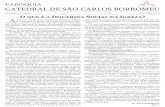 PARÓQUIA CATEDRAL DE SÃO CARLOS BORROMEU · 2018-01-04 · encíclica Rerum novarum (1891), de Leão XIII. Em 2004, foi publicado o Compêndio de Doutrina Social da Igreja, organizado