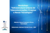 Workshop: “Infraestrutura Urbana de Telecomunicações ... · Palestra: Novos Produtos e Novas Tecnologias Microcabo Definição: cabo de fibras ópticas com núcleo dielétrico,