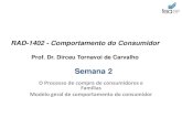 Comportamento do Consumidor - Aula 1 de 2 · RAD-1402 - Comportamento do Consumidor Prof. Dr. Dirceu Tornavoi de Carvalho O Processo de compra de consumidores e Famílias Modelo geral