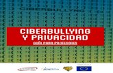Cofinanciado por la Comisión Europea · prevención del ciberbullying y la importancia de cuidar la privacidad en Internet. ... cabe destacar el envío de sms con amenazas o falsos